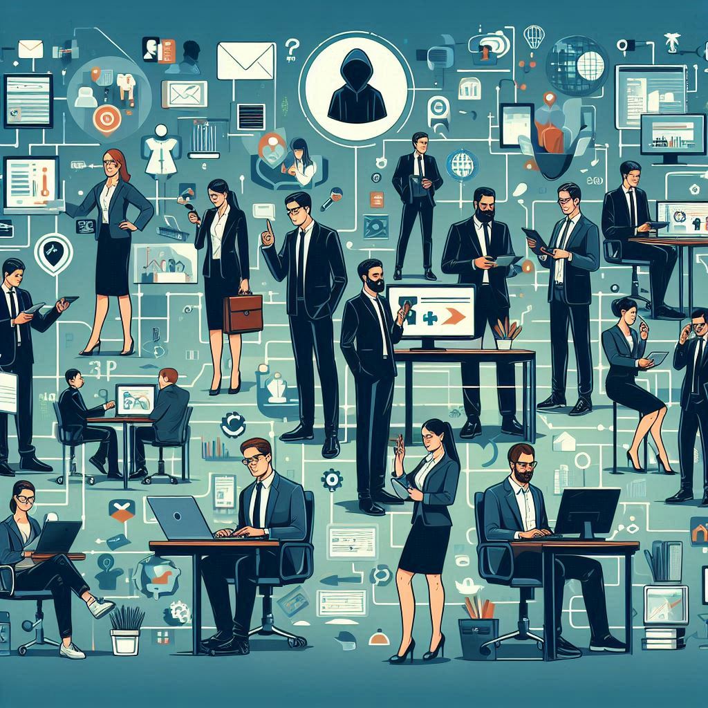 Employees who work together